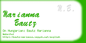 marianna bautz business card